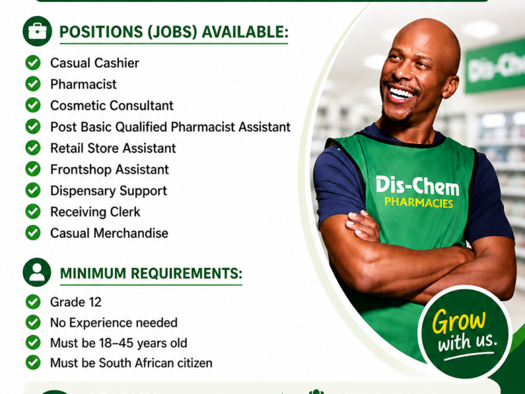 Dis-Chem Cashier Jobs in Midrand